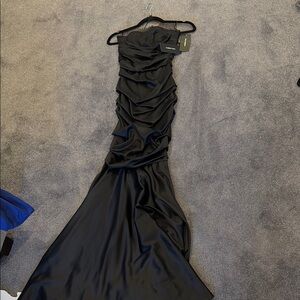Dolce & Gabbana Elegant Black Evening Gown with built in corset